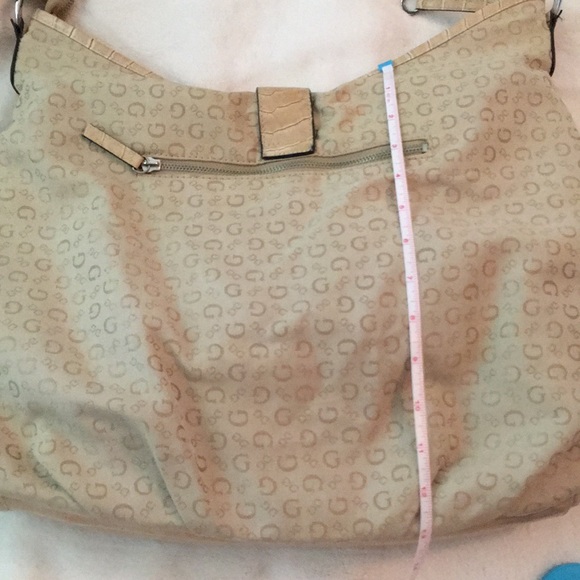 GUESS Shoulder Bag with Faux Croco Trim - Picture 11 of 17